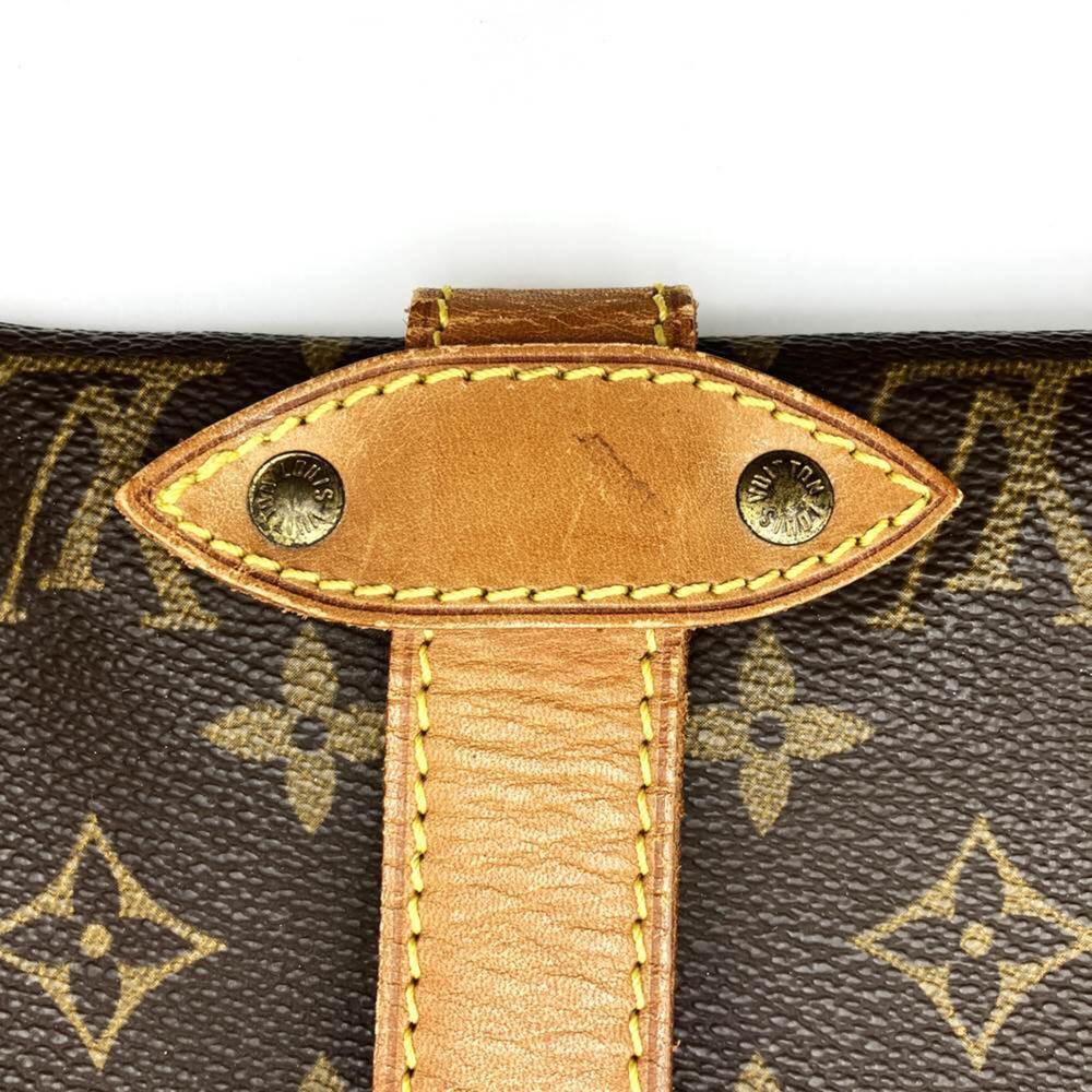LOUIS VUITTON Authentic Brown Monogram Leather Shoulder Bag - Picture 10 of 10